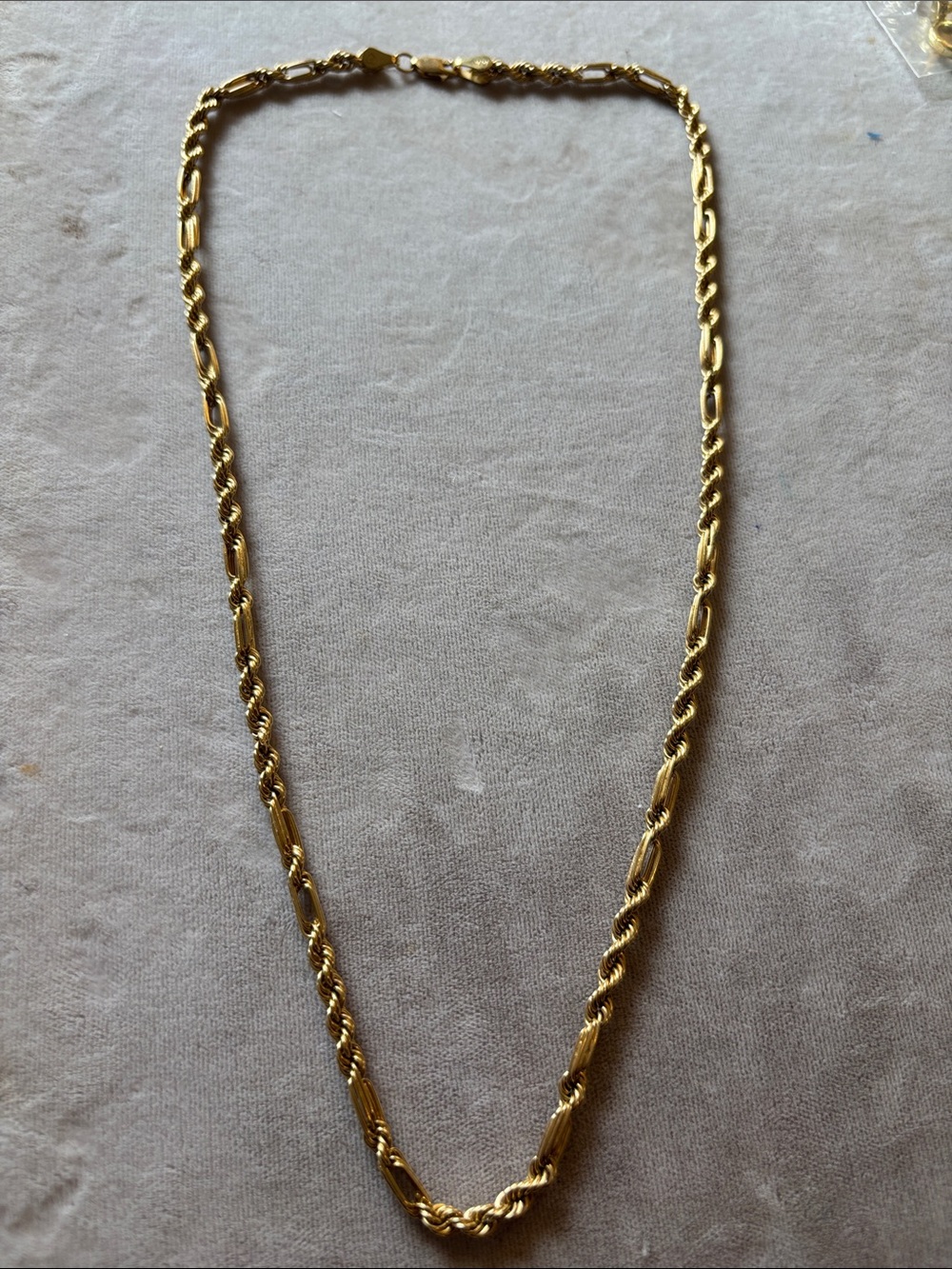 Classic Gold Figaro Twist Necklace - Women Jewelry